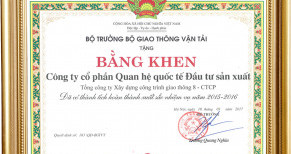 Bằng khen Công ty