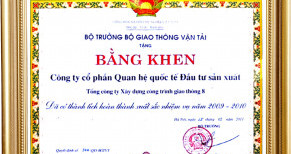 Bằng khen Công ty