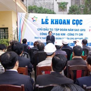 Khoan cọc nhồi Dự án Five Star Kim Giang