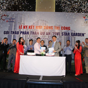 Ký kết gói thầu thi công phần thân - dự án Five Star Garden